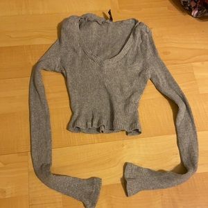 Small, rib-knit crop top